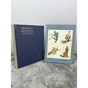 1970 Norman Rockwell Illustrator Coffee Table Book with‎ Sleeve